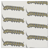Tissu Illustration Monarch caterpillar (Fermer)