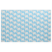 Tissu Illustration Samoyed dog (Fat Quarter)