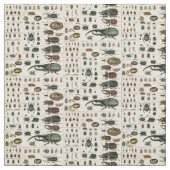 Tissu Illustration vintage de scarabée (Échantillon)