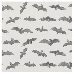 Tissu Illustrations de chauves-souris Motif d'Halloween