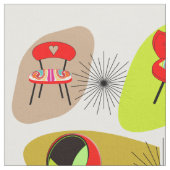 Tissu Illustrations des chaises de style moderne rétro d (Fermer)