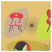 Tissu Illustrations des chaises de style moderne rétro d (Fermer)