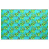 Tissu Image d'art de chat bleu gras mou (Fat Quarter)