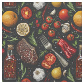 Tissu Image de produits de cuisine. (Fermer)