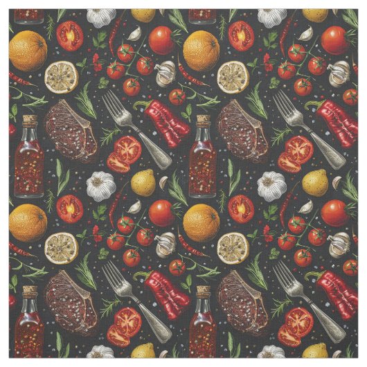 Tissu Image de produits de cuisine. (Échantillon)