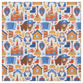 Tissu Images Russes Iconiques (Échantillon)