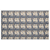 TISSU IMAGINAIRE BLANC BLEU GRIFFINS (Fat Quarter)