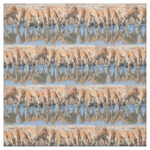 Tissu Impalas au trou d'eau (Échantillon)