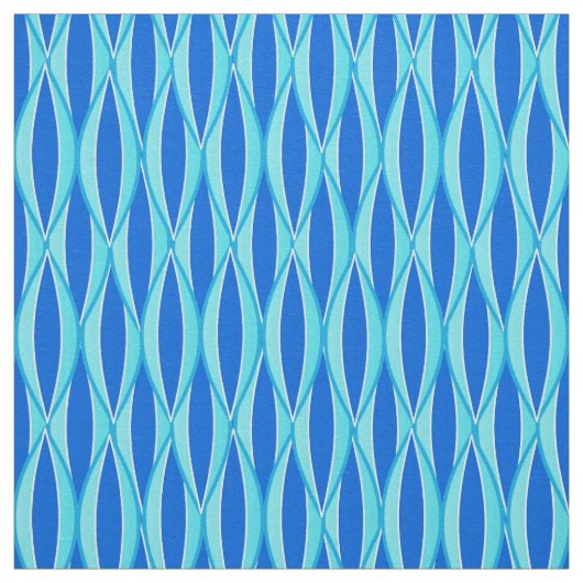 Tissu Impression à ruban du milieu du siècle - nuances d (Échantillon)
