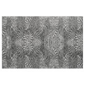 Tissu Impression Abstraite en noir et blanc (Yard)