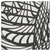 Tissu Impression Abstraite en noir et blanc (Fermer)