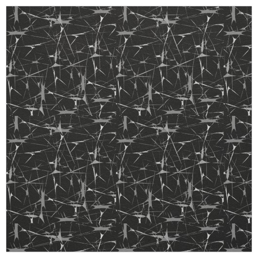 Tissu Impression Abstraite en noir et blanc (Échantillon)