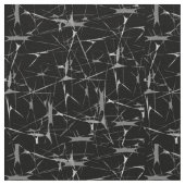 Tissu Impression Abstraite en noir et blanc (Détail)