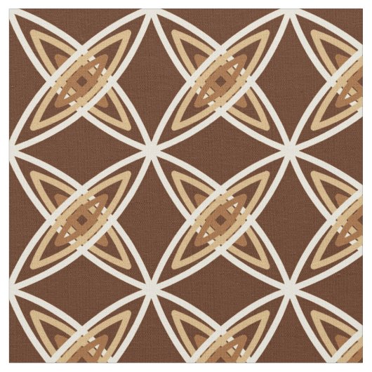 Tissu Impression atomique moderne du milieu du siècle - (Fermer)