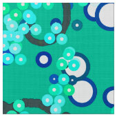 Tissu Impression Confetti Abstrait moderne, Turquoise (Fermer)