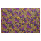Tissu Impression d'animaux baroque moderne avec des chaî (Yard)