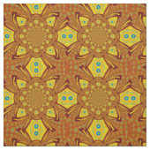 Tissu Impression d'art Kaleidoscope d'or (Échantillon)