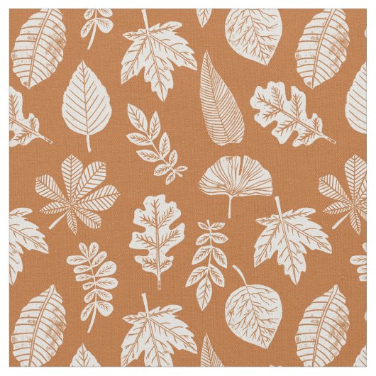 Tissu Impression de bloc de feuilles d'automne (Fermer)
