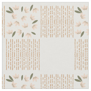 Tissu Impression de bloc de fleurs minuscules de printem