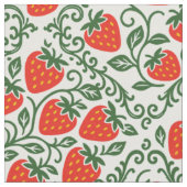 Tissu Impression de bloc de fraise d'art folklorique en (Fermer)