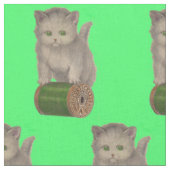 Tissu Impression de chaton blanc Corticelli 1930 (Fermer)