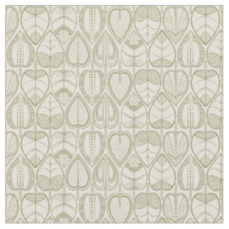 Tissu Impression de feuille de botanique