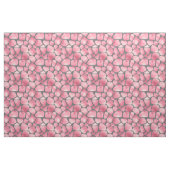 Tissu Impression de girafe rose et gris (Fat Quarter)