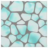 Tissu Impression de Giraffe Turquoise et Grey (Fermer)