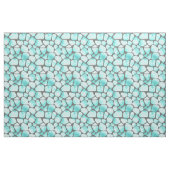 Tissu Impression de Giraffe Turquoise et Grey (Fat Quarter)