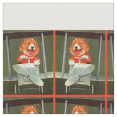 Tissu impression de pilote de chien (Fermer)