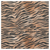 Tissu Impression de tigre orange noir (Fermer)