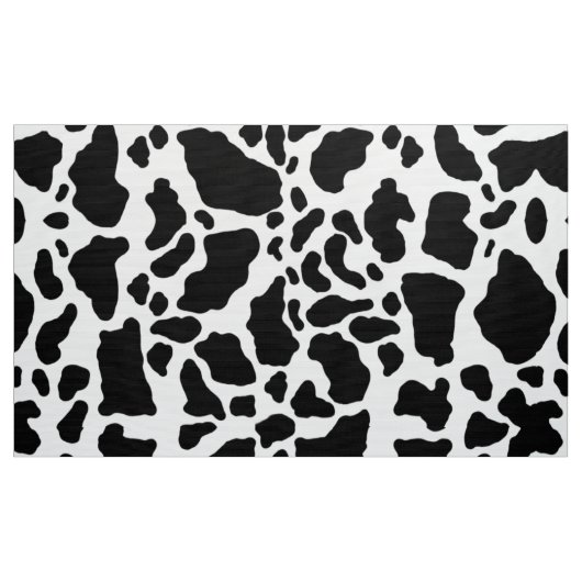 Tissu Impression de vache noire et blanche (Yard)
