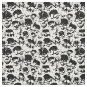 Tissu impression des crânes de grunge (Échantillon)