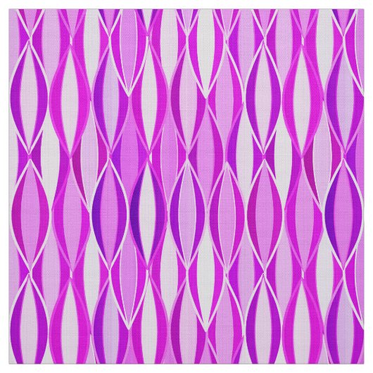 Tissu Impression du ruban du milieu du siècle - orchidée (Échantillon)