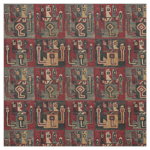 Tissu Impression d'un Motif tribal péruvien précolombien