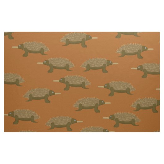 Tissu Impression Echidna australienne (Fat Quarter)