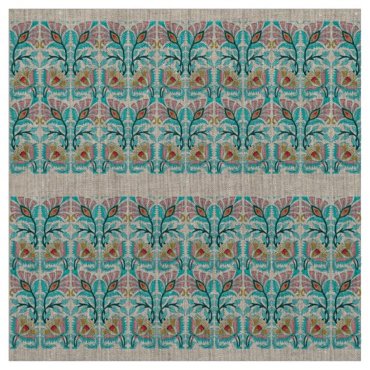 Tissu Impression florale de fleurs de soleil (Échantillon)