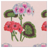 Tissu impression florale d'impression de géraniums (Fermer)