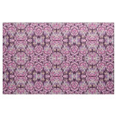 Tissu Impression florale tirée par la main pourpre rose (Yard)