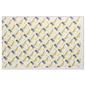 Tissu Impression graphique de Mustaaard - Blanc (Yard)