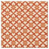 Tissu Impression kimono florale, mandarin orange (fermé)