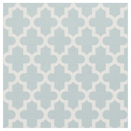 Tissu Impression marocaine bleu nuage (Fermer)