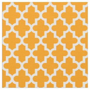 Tissu Impression marocaine orange