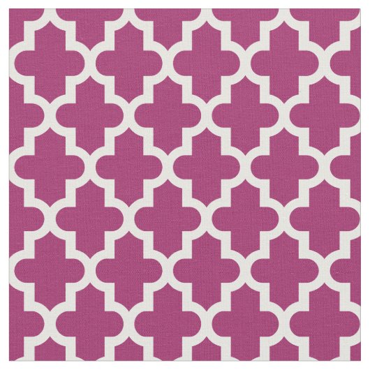 Tissu Impression marocaine pourpre Berry (Fermer)