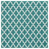 Tissu Impression marocaine Turquoise foncée (Échantillon)