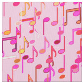 Tissu Impression musicale - rose, multi (fermé)