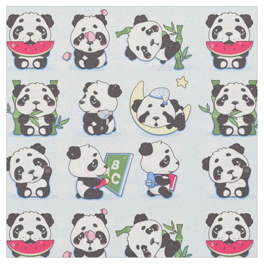 Tissu Impression Panda (Fermer)