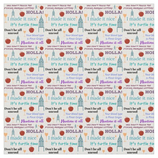 Tissu Impression RHONY Iconique (Fermer)