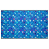 Tissu Impression Starburst moderne, Bleu Cérulean Profon (Fat Quarter)