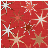 Tissu Impression Starburst moderne, Mandarin profond Ora (Fermer)